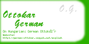 ottokar german business card